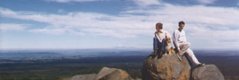 Chris and James above Ohakune